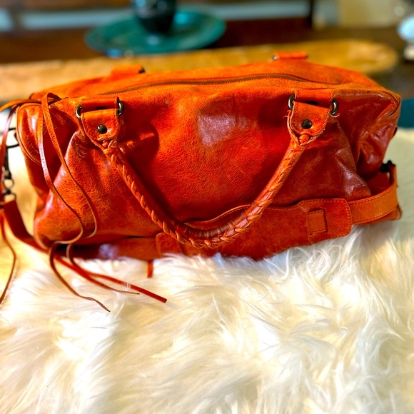 Balenciaga City Leather Satchel/Handbag with Studs - Picture 8 of 8